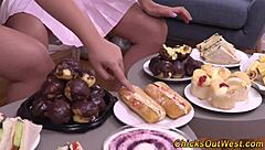 Aussie rainbow-haired lesbian rimmed intimately