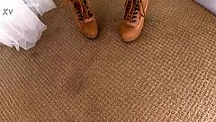 Pristine Edge Petite Skinny Swallows Huge Cock Deepthroat Face Fuck POV Cum