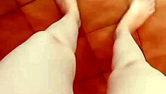 super relaxin' slow mo on this pregnant brunette's wet pussy feels amazin' uh