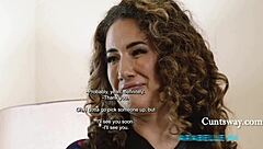 busty teen crushes hard on stacked courier girl licking her fat pussy to orgasm