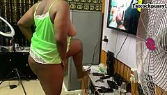 i dance sexy in bedroom to lure neighbor who rips clothes and pounds my fat juicy pussy