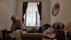 naughty party girls flash wet panties dance striptease finger each other backstage!