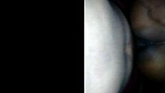 this monster black cock destroying her big ebony ass pussy?