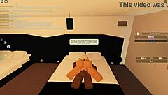 Black Roblox Whore Bent Over for Anal! Deepthroat Blowjob Cowgirl Ride Shakes Ass to Orgasm