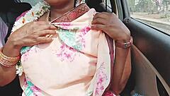 Desi Aunty's Car Sex Dirty Talk Tease?