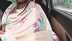 Desi Aunty's Car Sex Dirty Talk Tease?