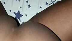 amateur couple gets horny at midnight as wife rides his cock