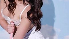 Petite Jane Wilde Strips Naked, Flaunting Her Hot Petite Teen Body