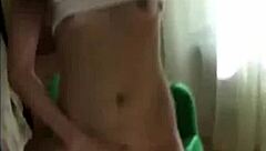 oh damn tiny tyler fingers her wet pussy nipples hard on cam!