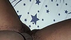 amateur couple gets horny at midnight as wife rides his cock