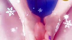 Twinkletoes Snowflake's Pedi Footjob Drains Husband's Friend Cum