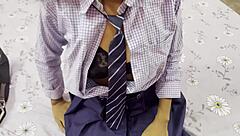 asian college babe wants that hardcore pounding experiment in bedroom 😈 you game?