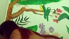 homemade video captured with stepsis during intense cowgirl creampie riding