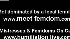 Your pathetic tiny penis gets humiliated by strict mistress sph domination!