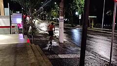 StepMom Begs Skinny Teen Stepson to Fuck Her Deep in Car While Sister Drives!