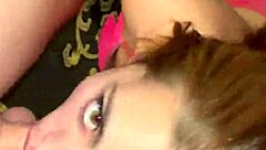 Dude chokes cute slave's throat deep in merciless rough bdsm facefuck session