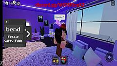 itznicolemaria dives into wild lesbian fuck in roblox condo