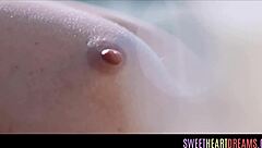 petite tattooed teen licks milf pussy in hot lesbian threesome