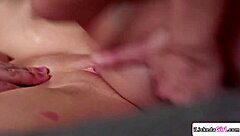 big tits babe makes her girlfriend squirt hard from intense dovefucking