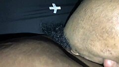 Blonde milf slurps black cock deep while he face-fucks her shaved clit-sucking pussy