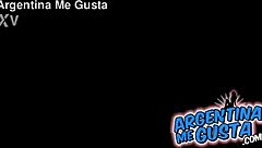 skinny brunette latina babe squeezes perfect big ass in tight jeans shorts