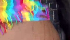 Latina milf landlord wife squirts wildly from elevator fingering and pounding