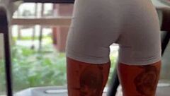 Tiny sexy asian flexes ass so wildly!