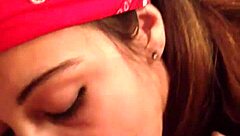 red milf sucks cock like a pro deepthroat queen