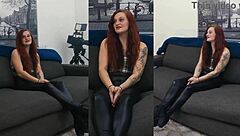 Daisy Maires steps into her first xxx movie nervous for the interview then dives into wet pussy pounding and anal creampie