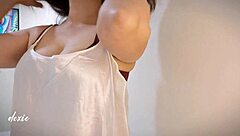 god i'm so horny solo rubbing my huge chubby tits and dripping fat pussy close up 😩💦