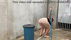 that brazilian maid keeps teasing my cock with her safada ass moves