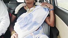 Desi bhabi, car sex with husband's brother and those dirty telugu talks!