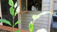 Nikki moans loud getting fucked doggystyle from behind