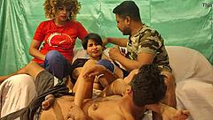 Can Shathi Khatun Handle Massive BBC in Wild Foursome with Hanif?