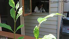 Nikki moans loud getting fucked doggystyle from behind