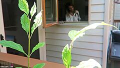 Nikki moans loud getting fucked doggystyle from behind