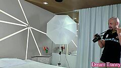 Big Ass Tranny Julia Alves Gets Bareback Anal Fucked Then Blows Guy