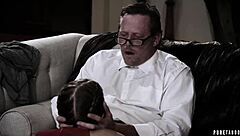 teen cheerleader jill kassidy flirts fucks old neighbor dick chibbles doggystyle