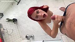 I hired this Brazilian maid with a huge ass that drives me crazy and got her all wet voyeur style