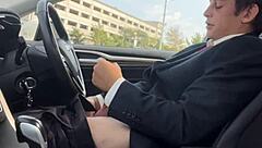 wanna watch me stroke my throbbing monster cock in the car?