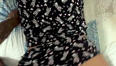 sudden outdoor fuck in her hairy pussy led to quick double cumshot