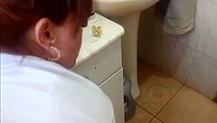 redhead catches friend jerking in shower sucks him off