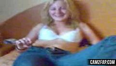 Ever wondered what this blonde teen hides in her amateur clips?