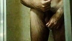 guy bathes then masturbates to orgasm