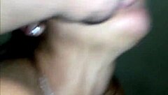 my wife returns from her trip and i welcome her eagerly in the bedroom