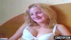 Ever wondered what this blonde teen hides in her amateur clips?