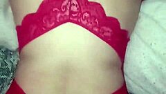 Red lingerie swingers group covered in hot cum loads from prostitute party 😏🥛