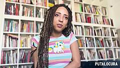 putalocura's gorgeous mulata luna blackx milks torbe's cum after horny interview wet pussy ride