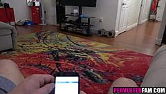 he sneaks into his latina stepsister's room for taboo pounding session