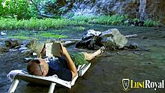 i can't get enough of this brunette anal slut's tits bouncin while i wreck her ass n pussy in the cave